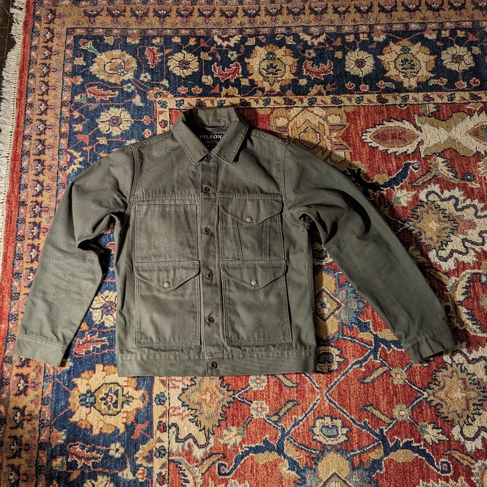 Filson Cruiser Chore Coat, sz M Army Green